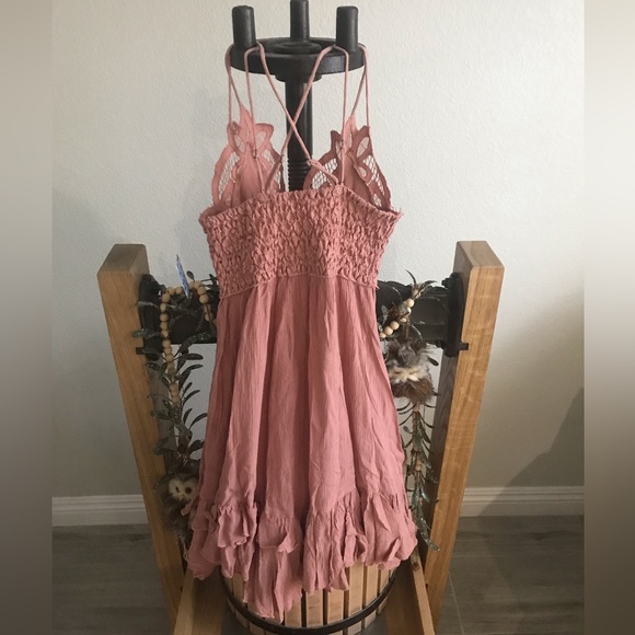 NWT Free People Adella small rose slip dress - Picture 5 of 8
